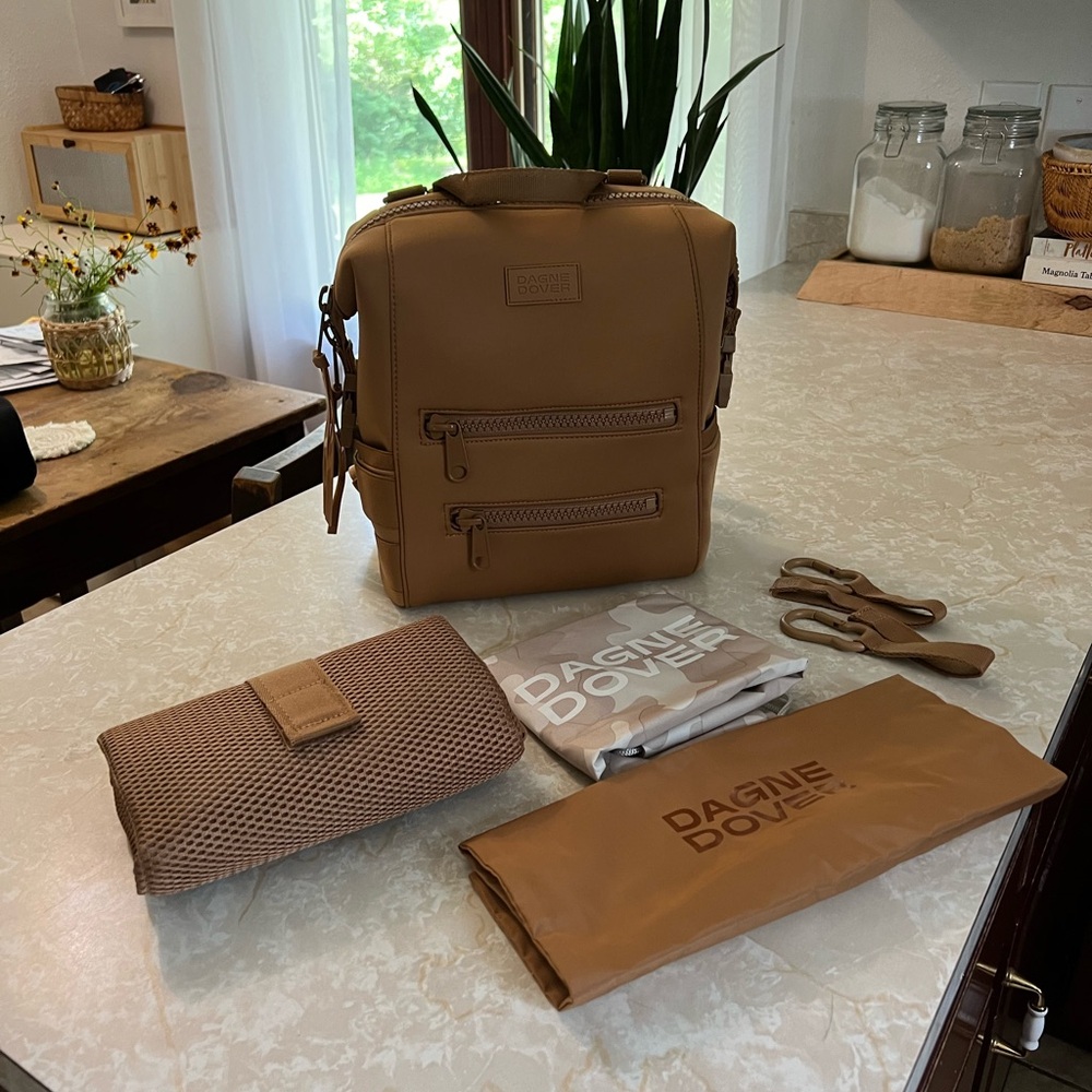 EUC Indi Small Diaper Backpack Camel